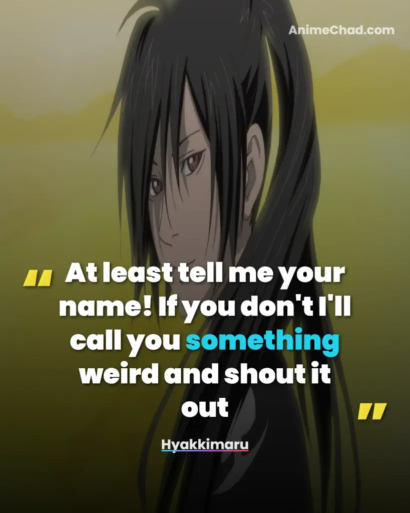 Hyakkimaru Quotes
