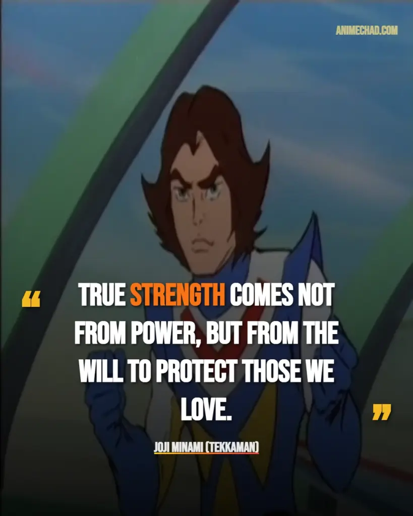 Joji Minami (Tekkaman) Quotes