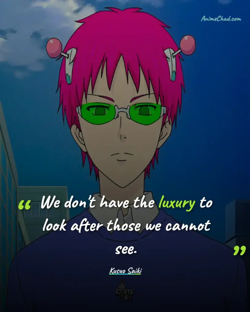 Kusuo Saiki Quotes (1)