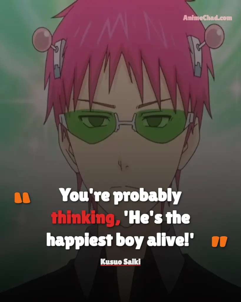 Kusuo Saiki Quotes (3)