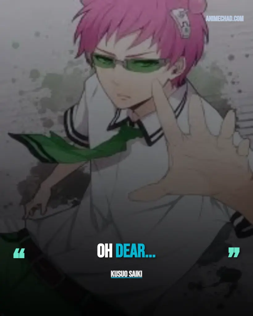 Kusuo Saiki Quotes (4)