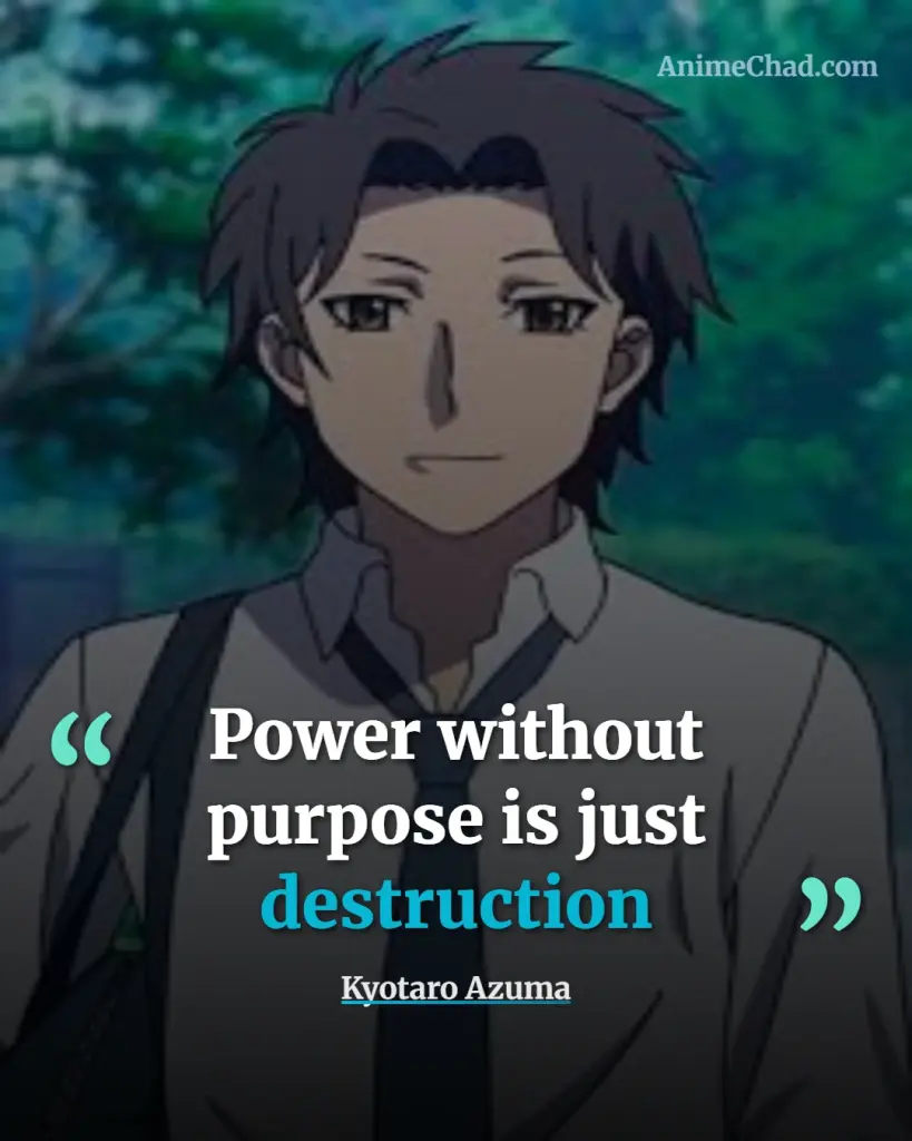 Kyotaro Azuma Quotes (1)