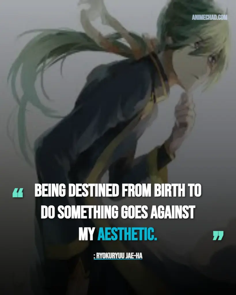 Ryokuryuu Jae Ha Quotes
