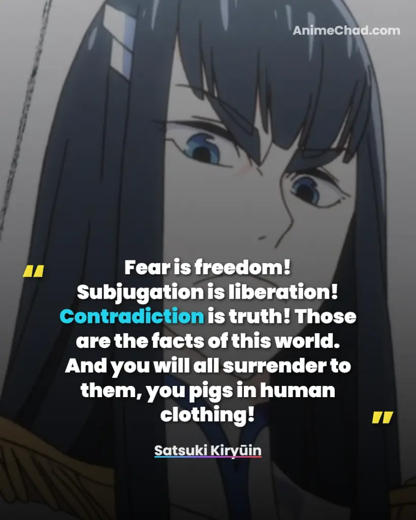 Satsuki Kiryūin Quotes