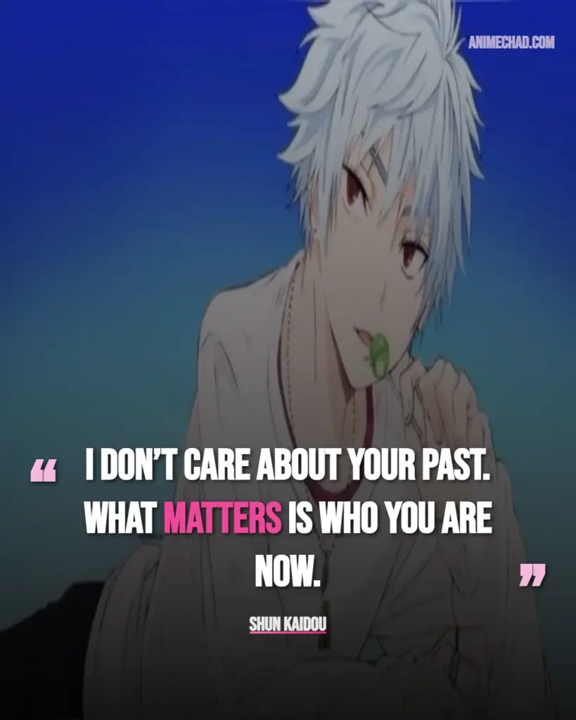 Shun Kaidou Quotes (1)