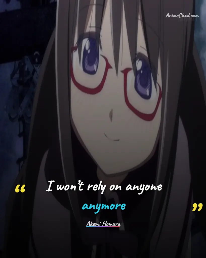 Akemi Homura Quotes (3)
