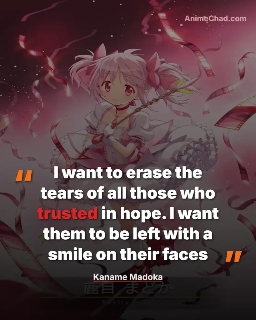 Kaname Madoka Quotes