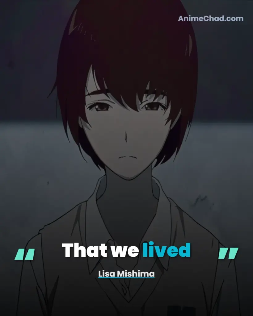 Lisa Mishima Quotes (2)