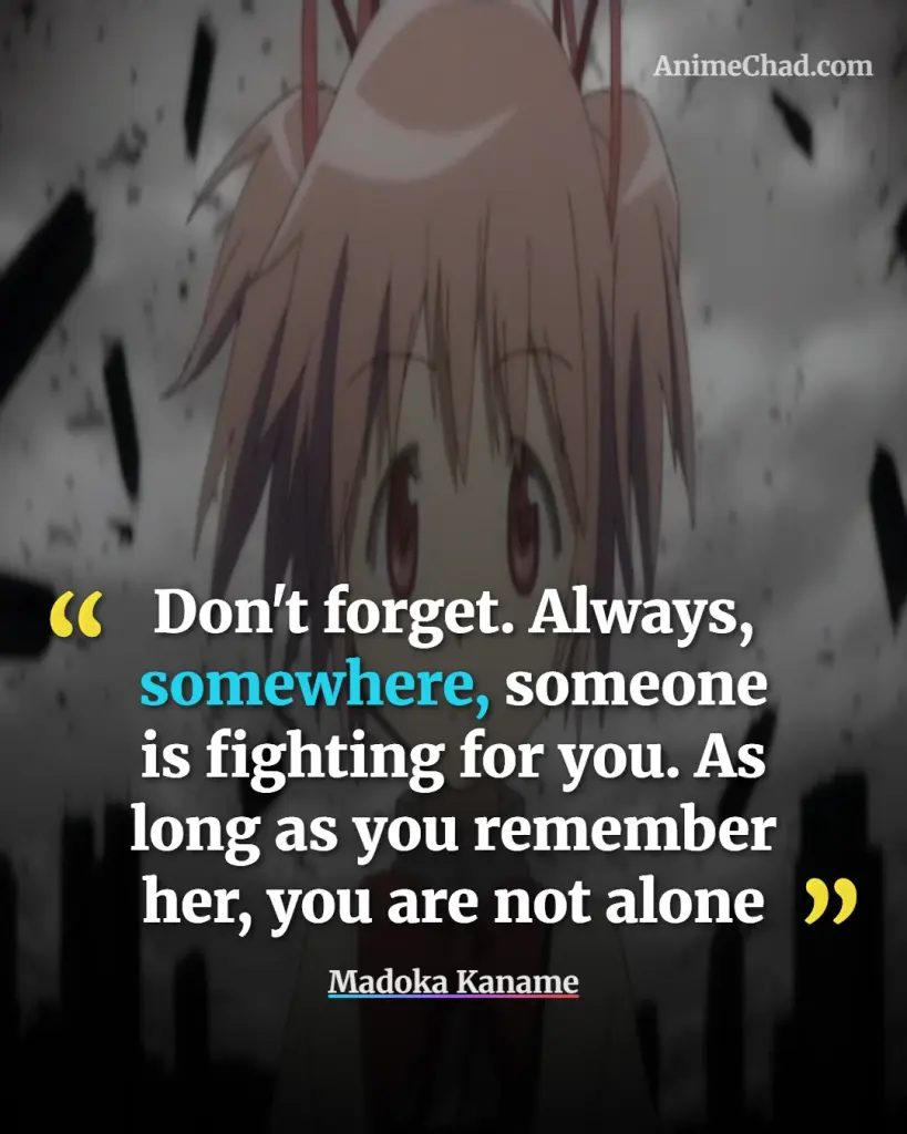 Madoka Kaname Quotes (5)