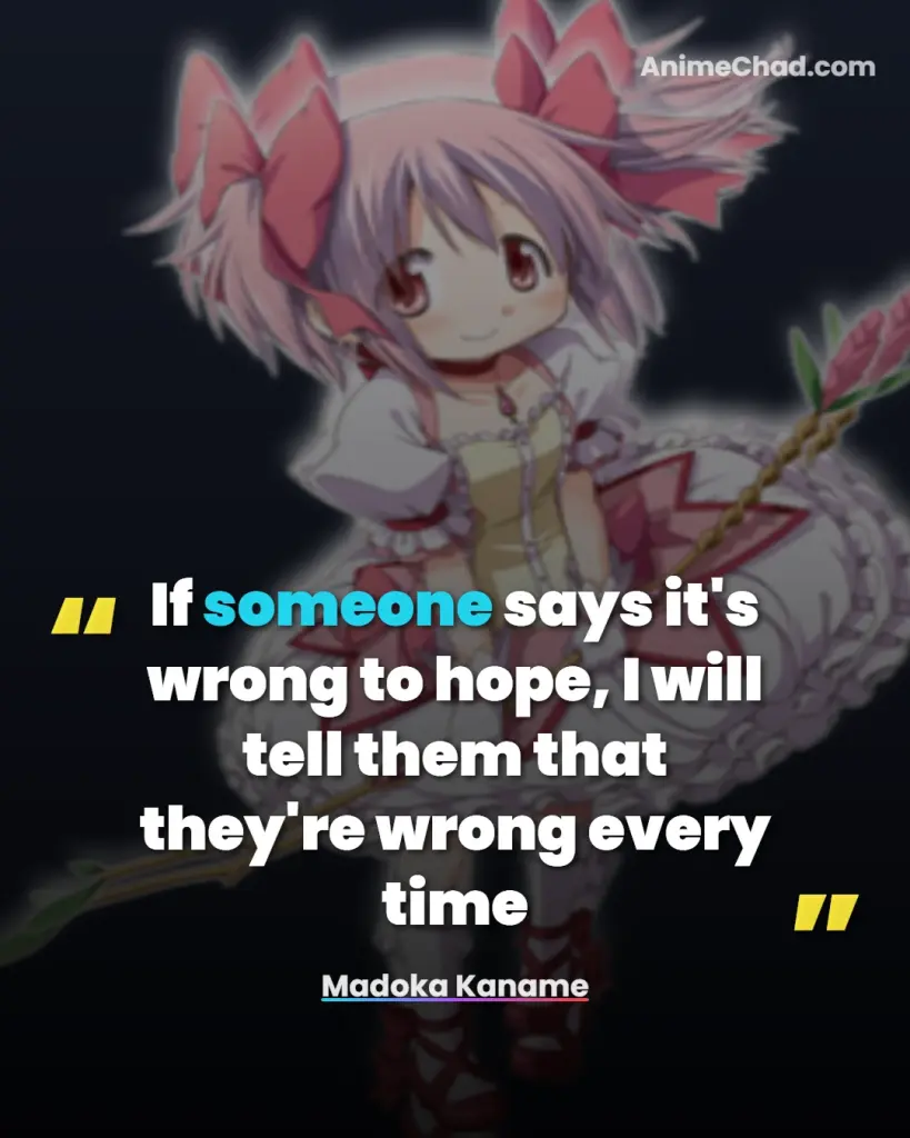 Madoka Kaname Quotes