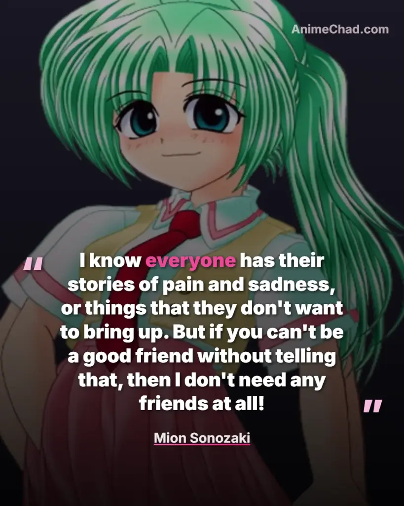 Mion Sonozaki Quotes