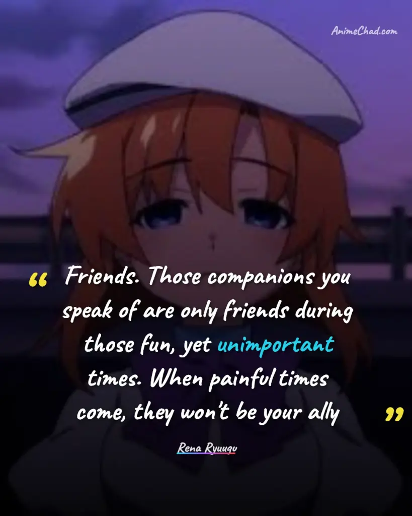 Rena Ryuugu Quotes (2)
