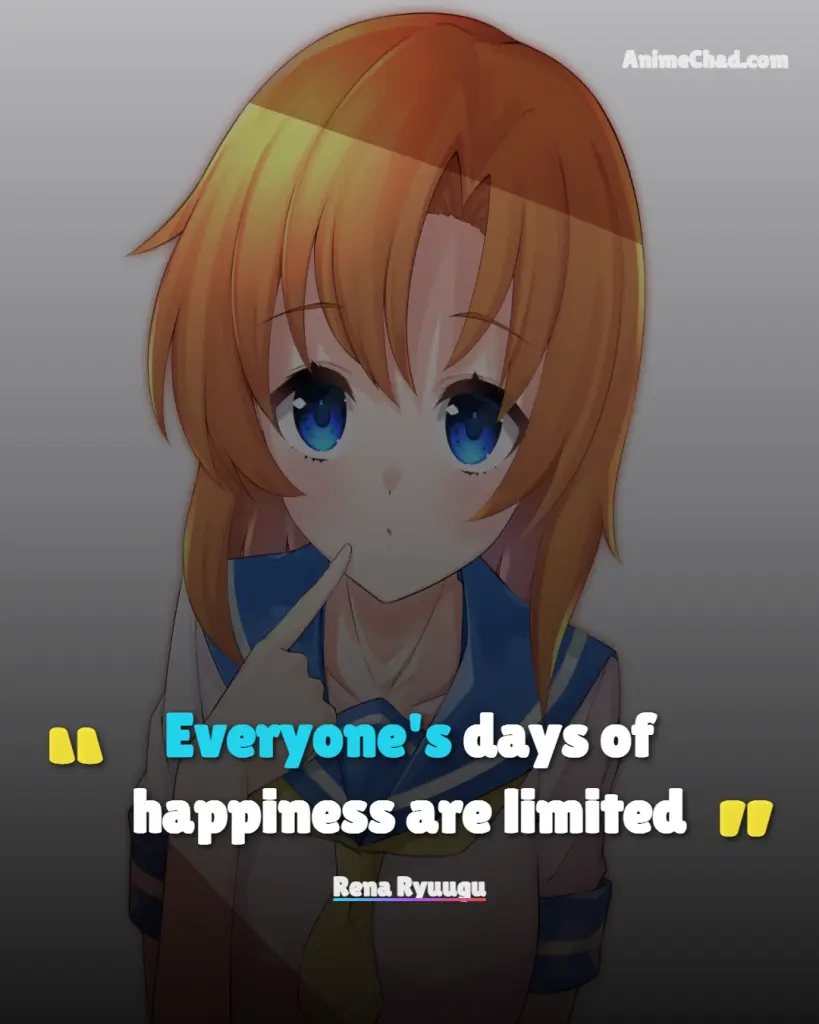 Rena Ryuugu Quotes (4)