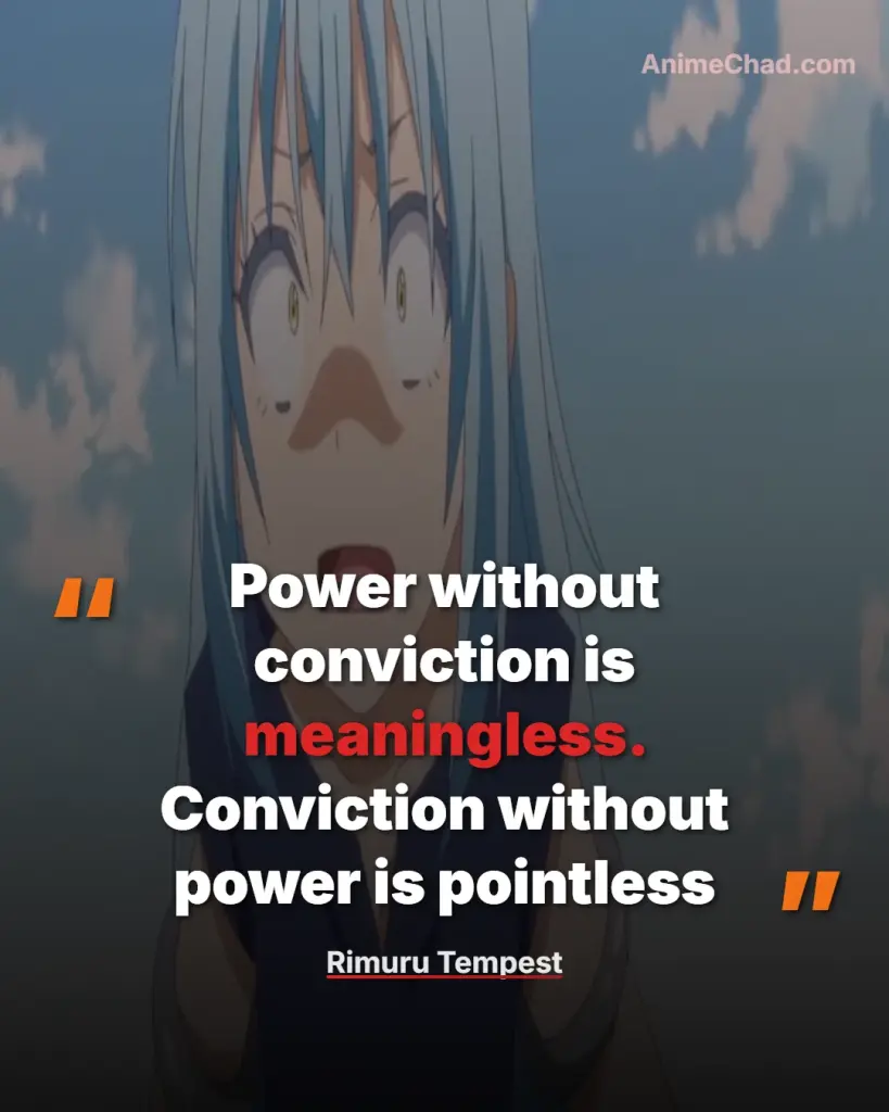 Rimuru Tempest Quotes (8)