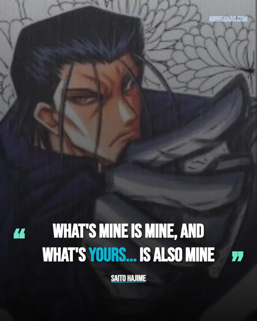 Saito Hajime Quotes (1)