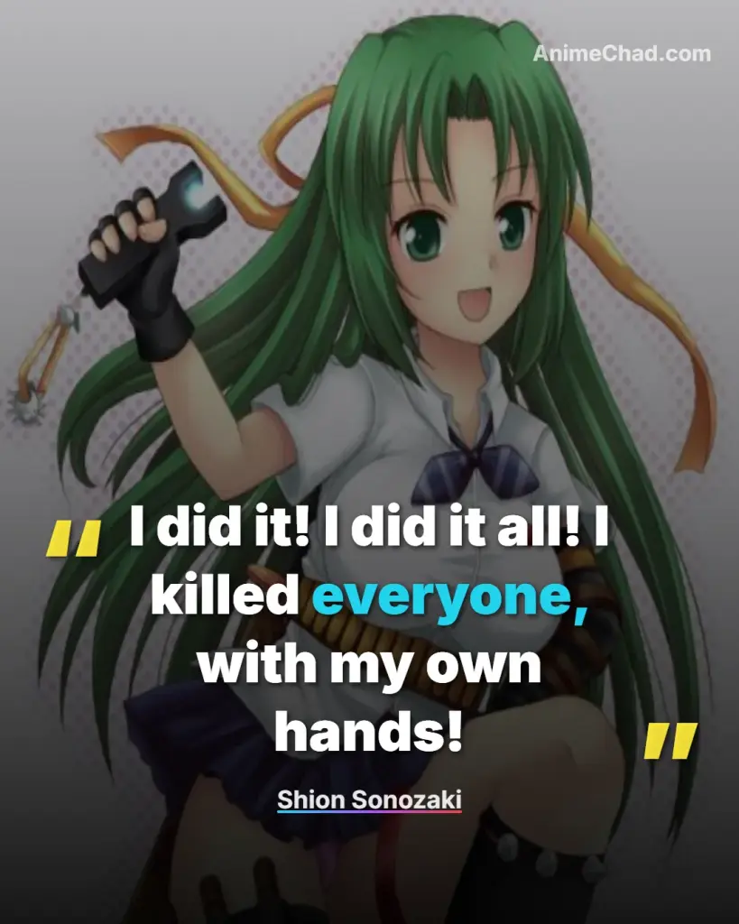 Shion Sonozaki Quotes (1)