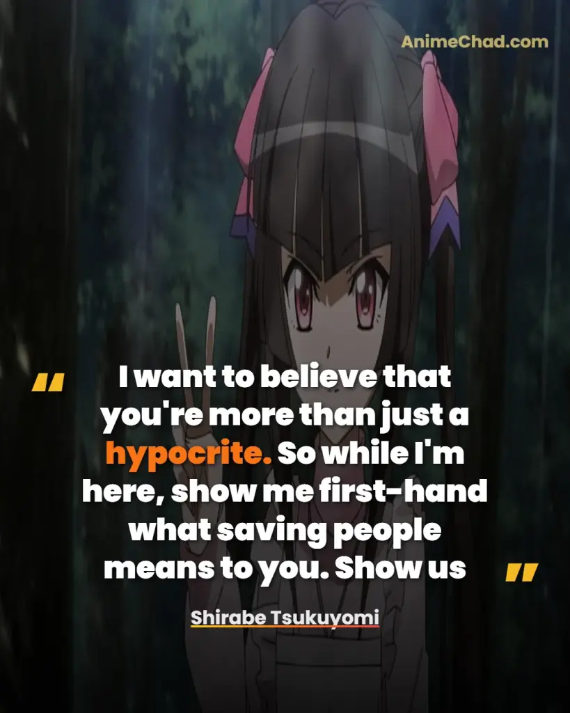 Shirabe Tsukuyomi Quotes (1)
