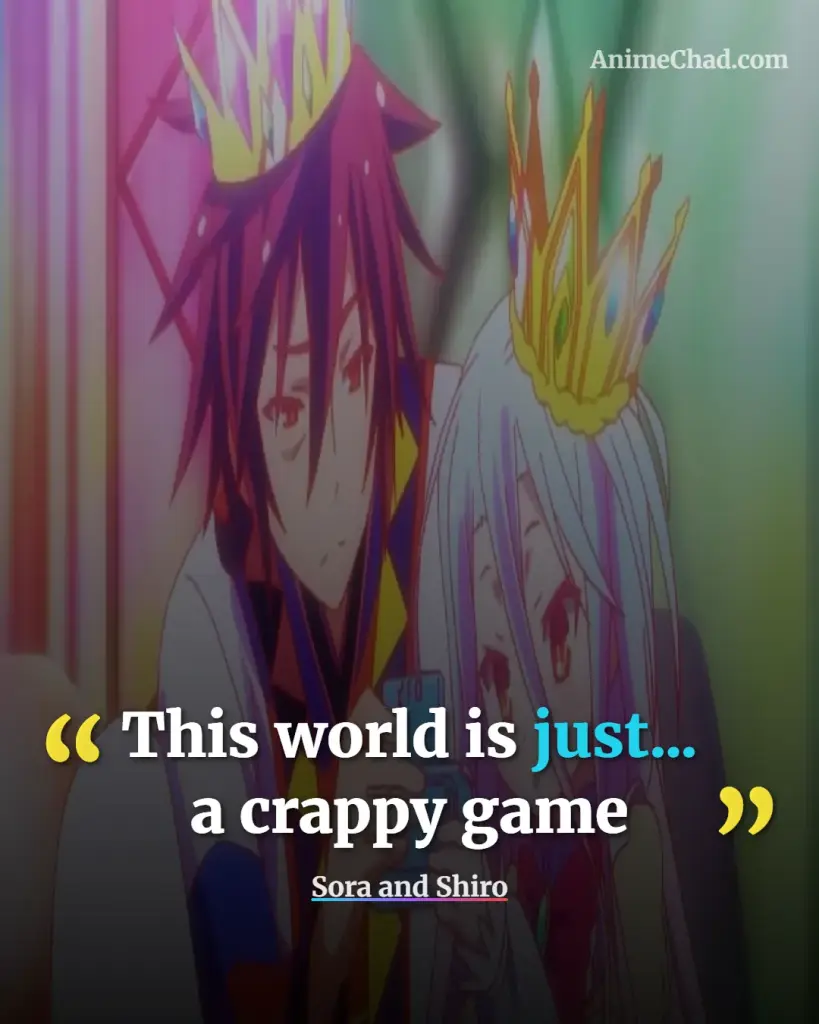 Sora And Shiro Quotes