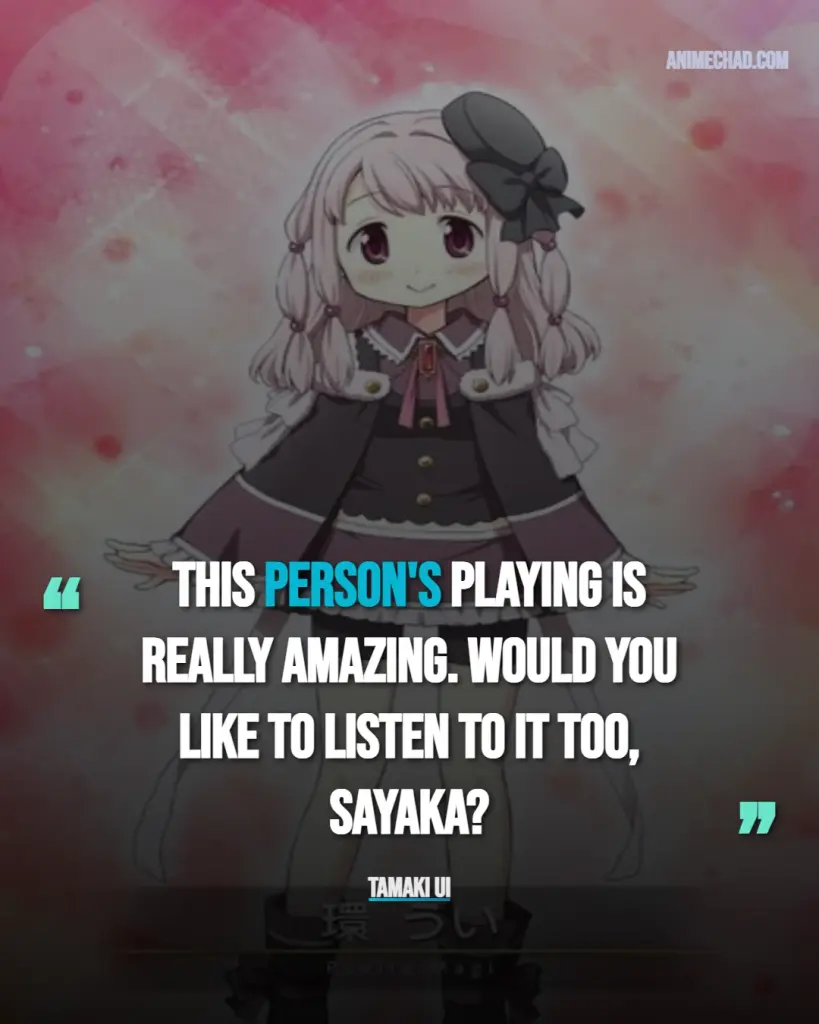 Tamaki Ui Quotes