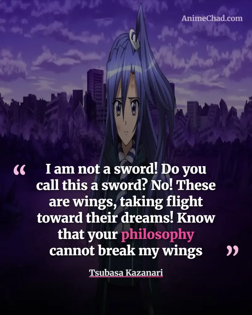 Tsubasa Kazanari Quotes (1)