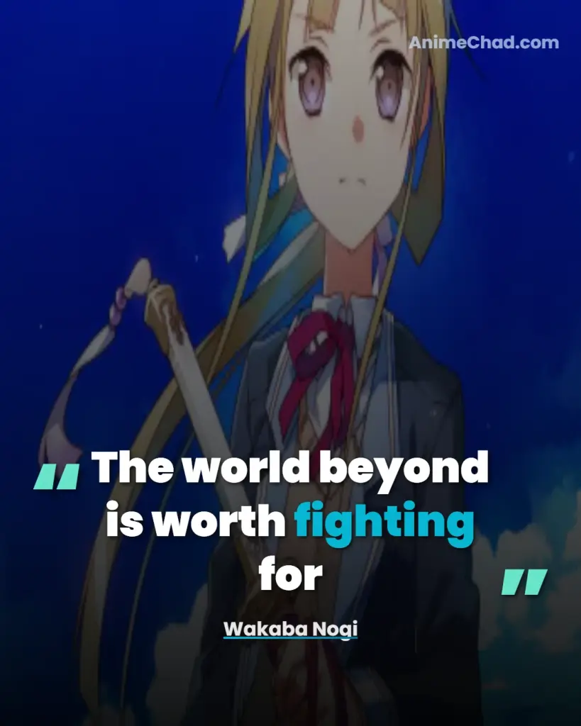 Wakaba Nogi Quotes