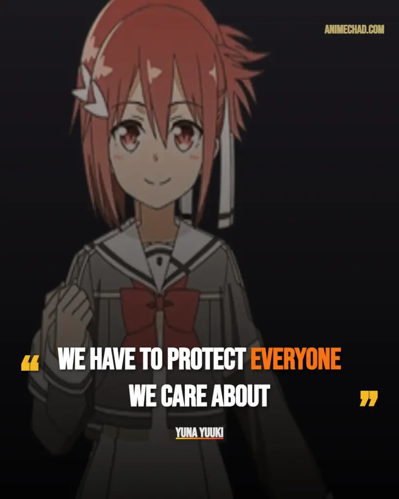 Yuna Yuuki Quotes (1)