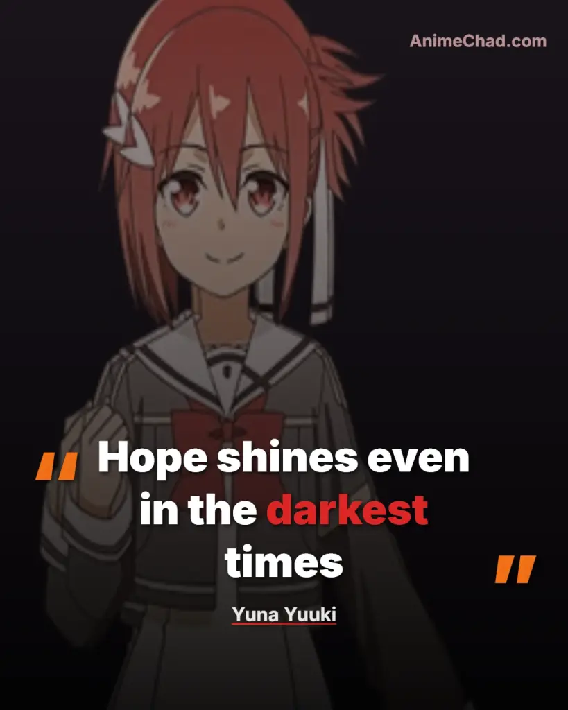 Yuna Yuuki Quotes (4)