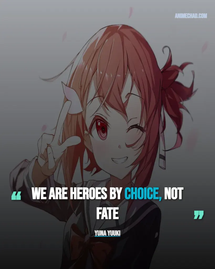 Yuna Yuuki Quotes (5)