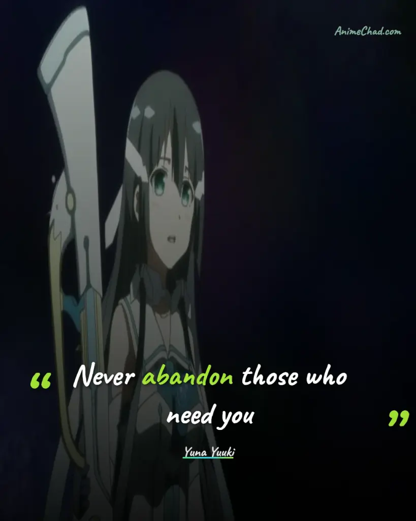 Yuna Yuuki Quotes (6)