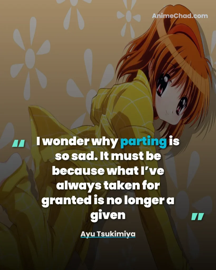 Ayu Tsukimiya Quotes (5)
