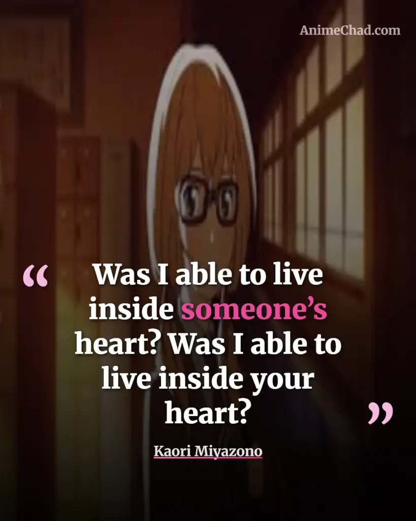 Kaori Miyazono Quotes (4)
