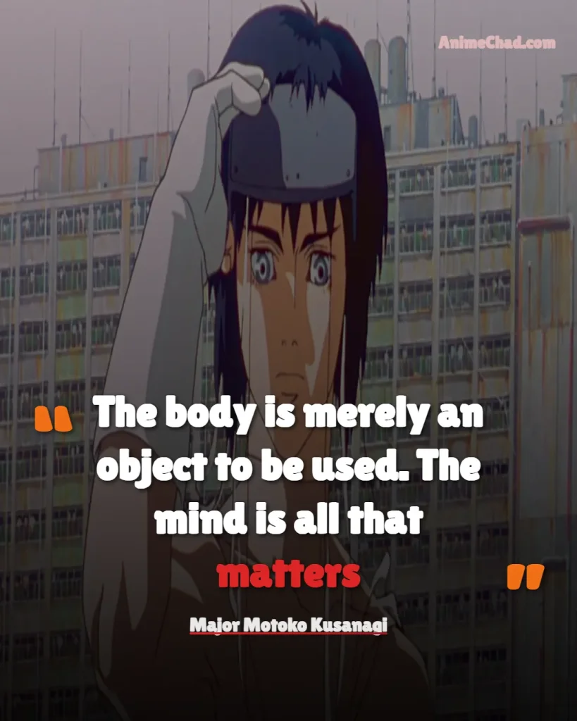Major Motoko Kusanagi Quotes (3)