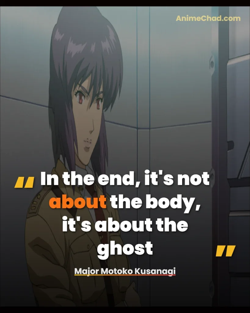 Major Motoko Kusanagi Quotes (5)