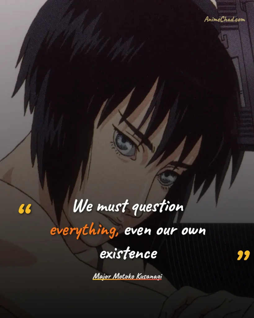 Major Motoko Kusanagi Quotes (7)