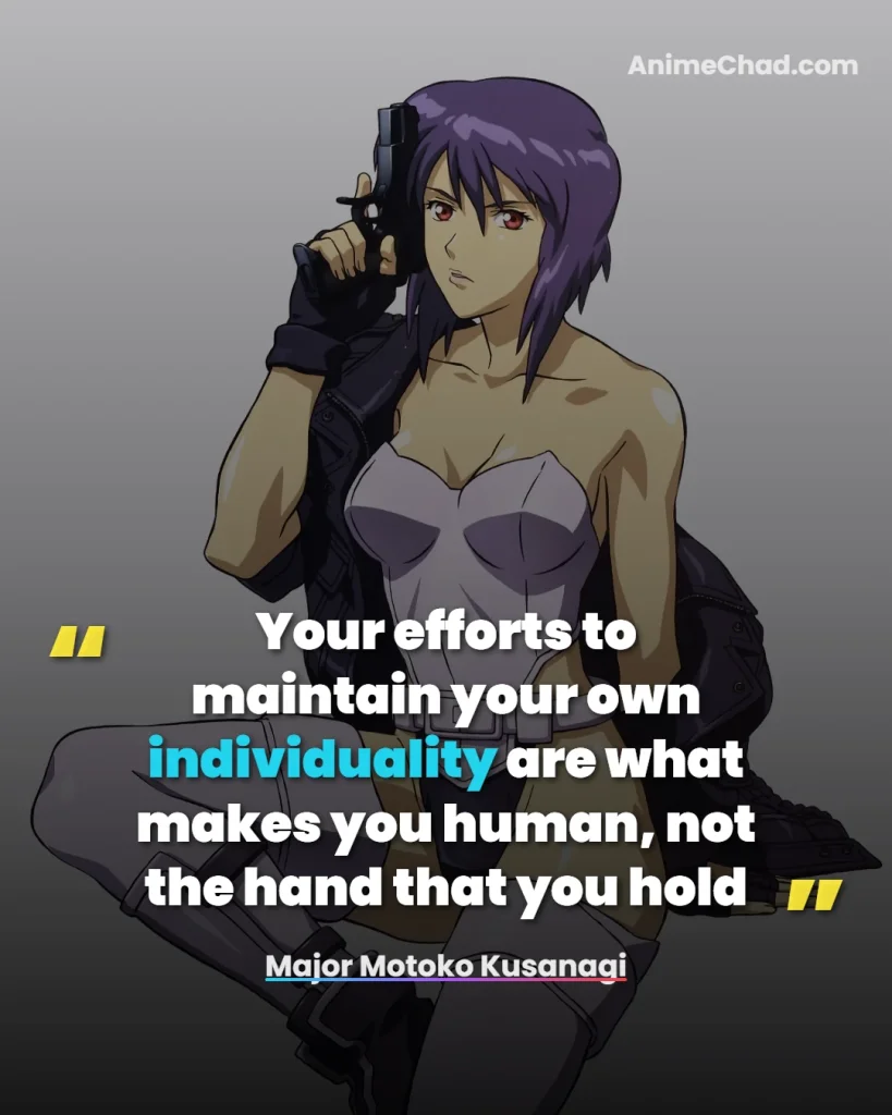 Major Motoko Kusanagi Quotes