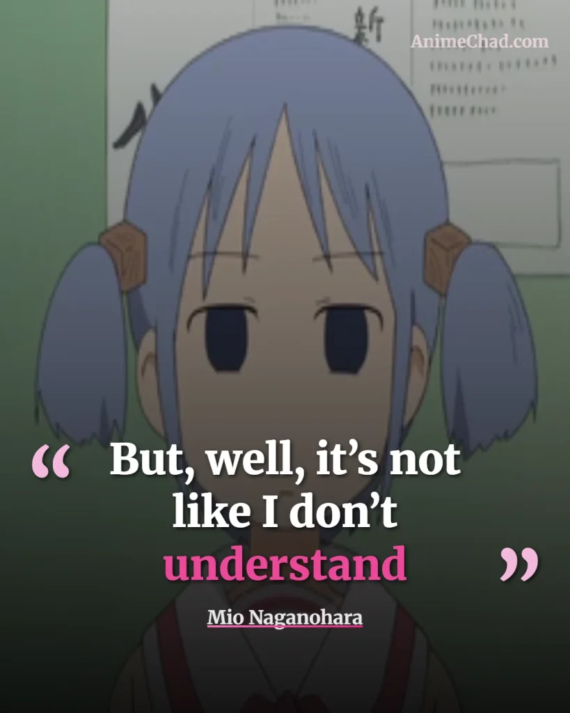 Mio Naganohara Quotes (1)