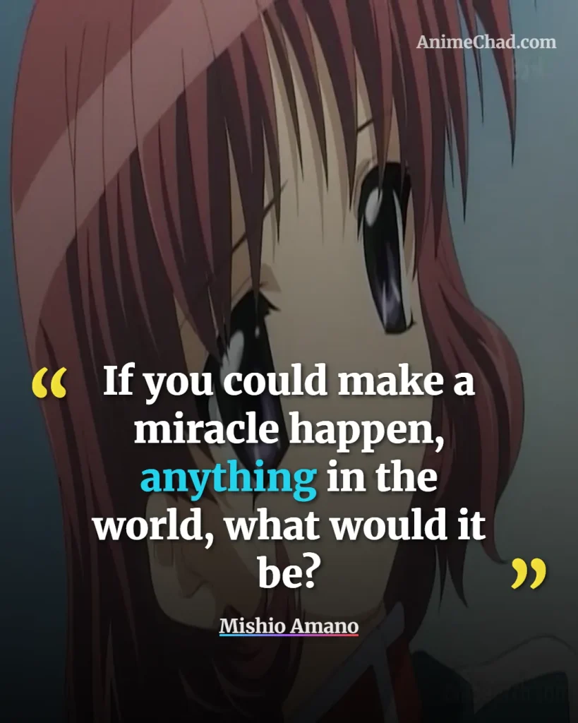 Mishio Amano Quotes