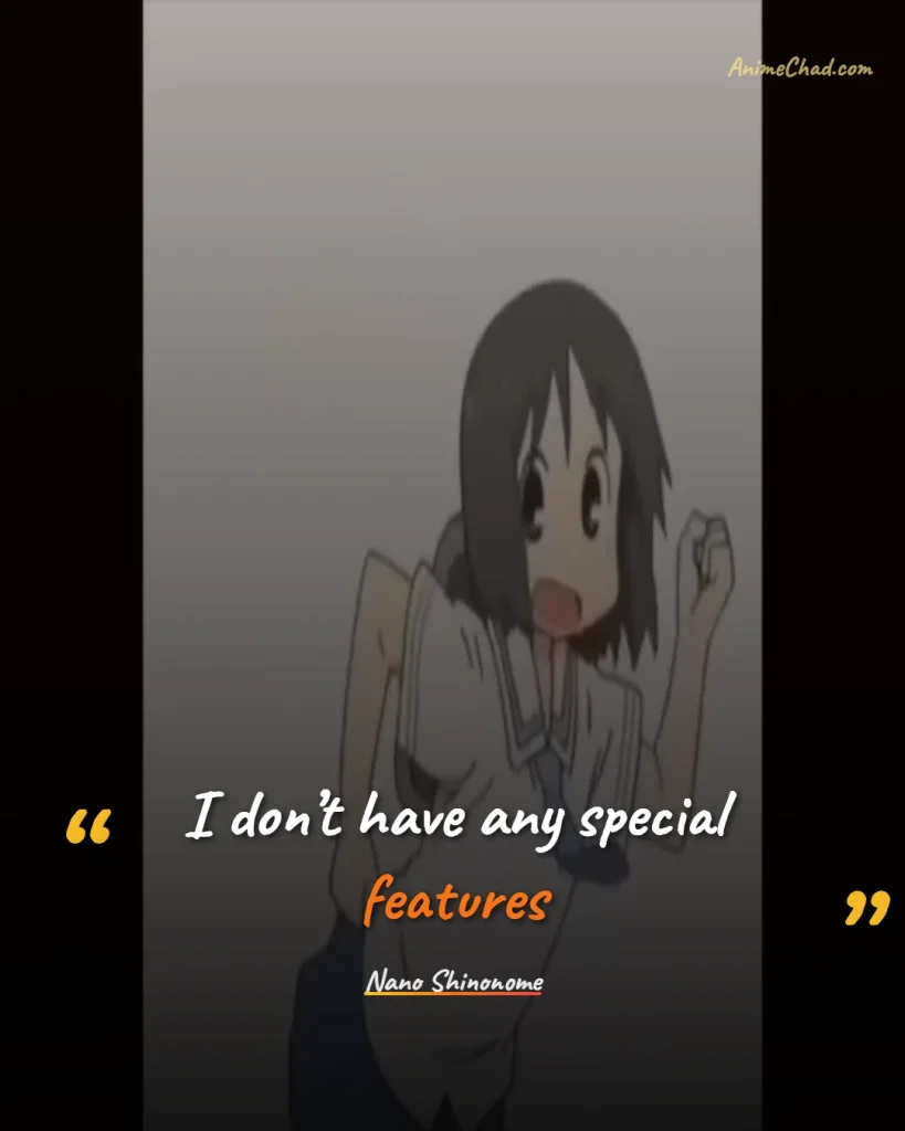 Nano Shinonome Quotes