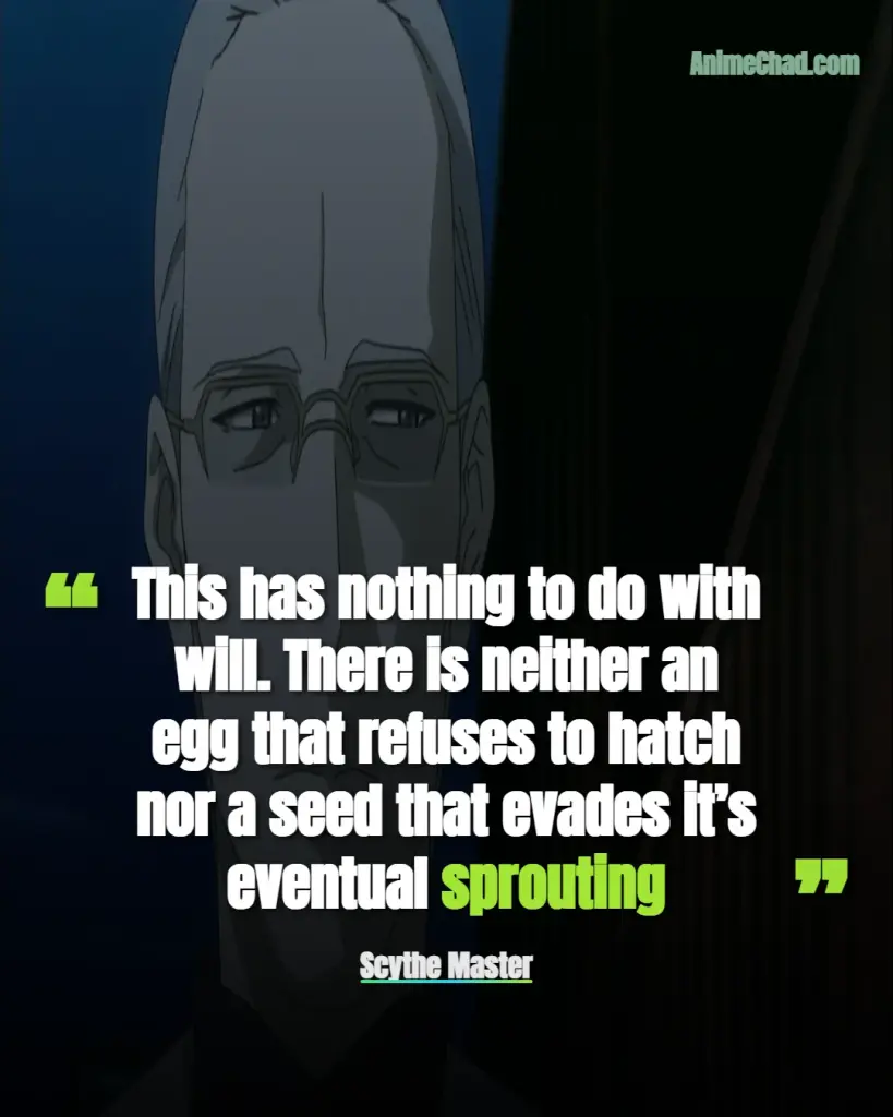Scythe Master Quotes