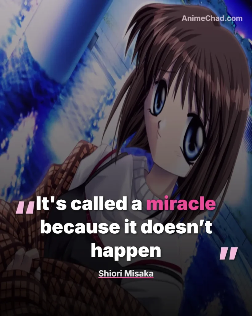 Shiori Misaka Quotes