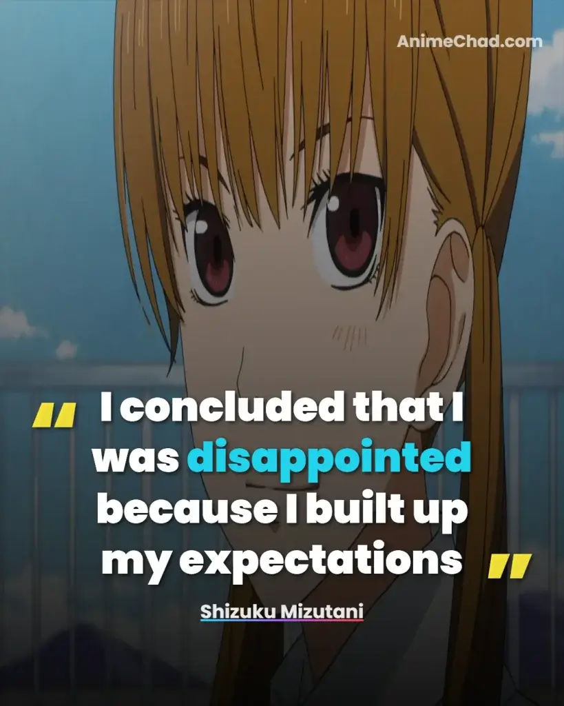 Shizuku Mizutani Quotes