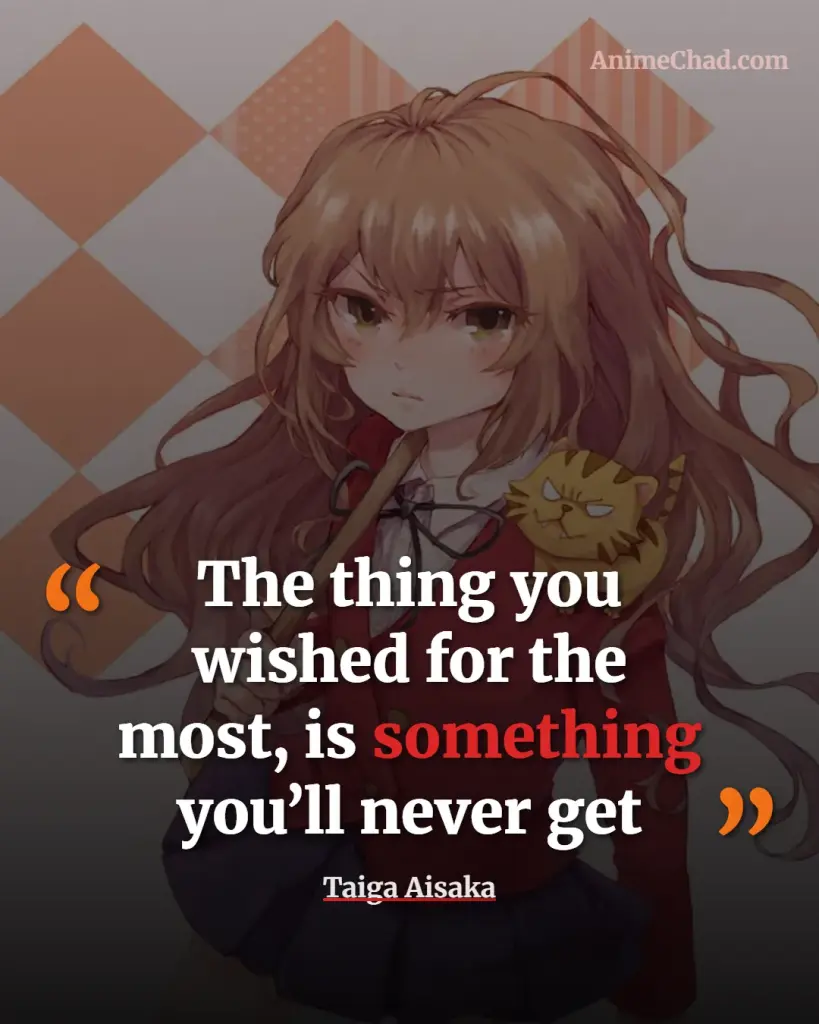 Taiga Aisaka Quotes (6)