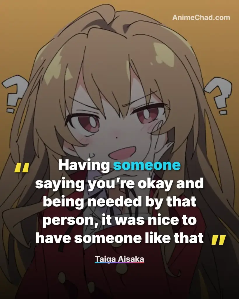 Taiga Aisaka Quotes (7)