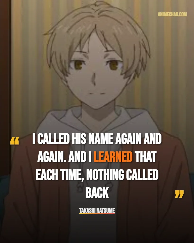 Takashi Natsume Quotes (1)