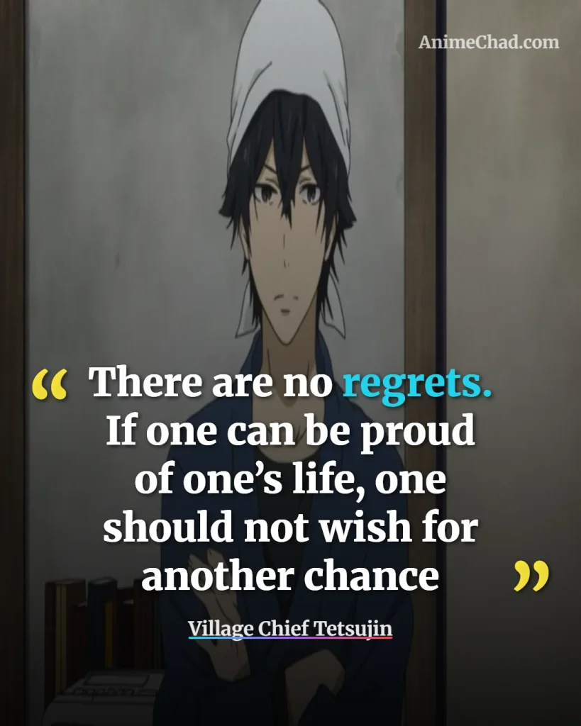 Village Chief Tetsujin Quotes