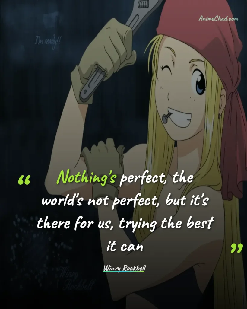 Winry Rockbell Quotes