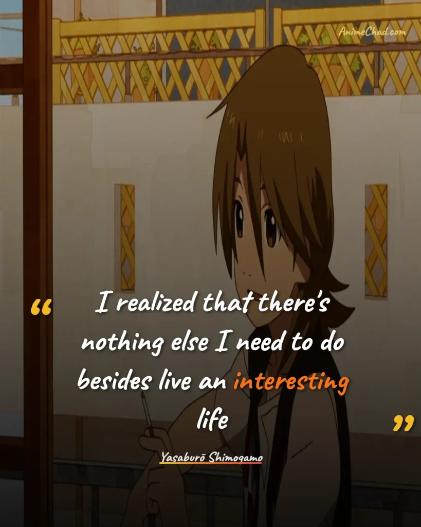 Yasaburō Shimogamo Quotes (6)