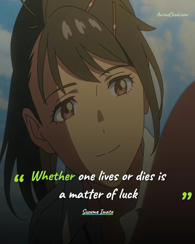Suzume Iwato Quotes (5)