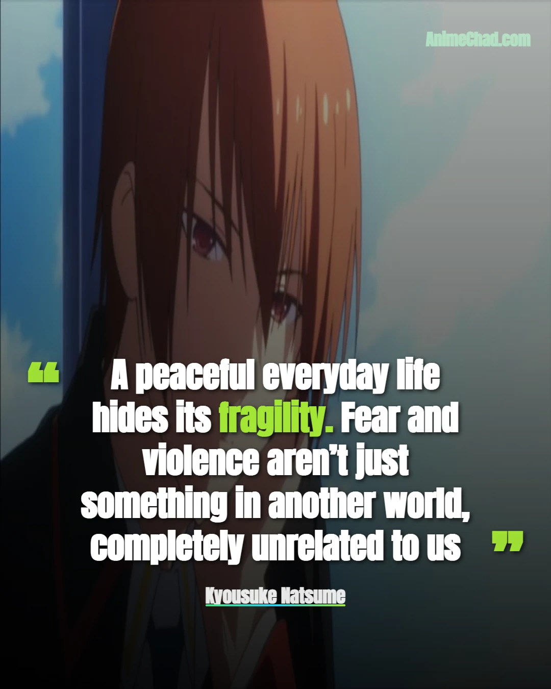 Kyousuke Natsume Quotes (1)