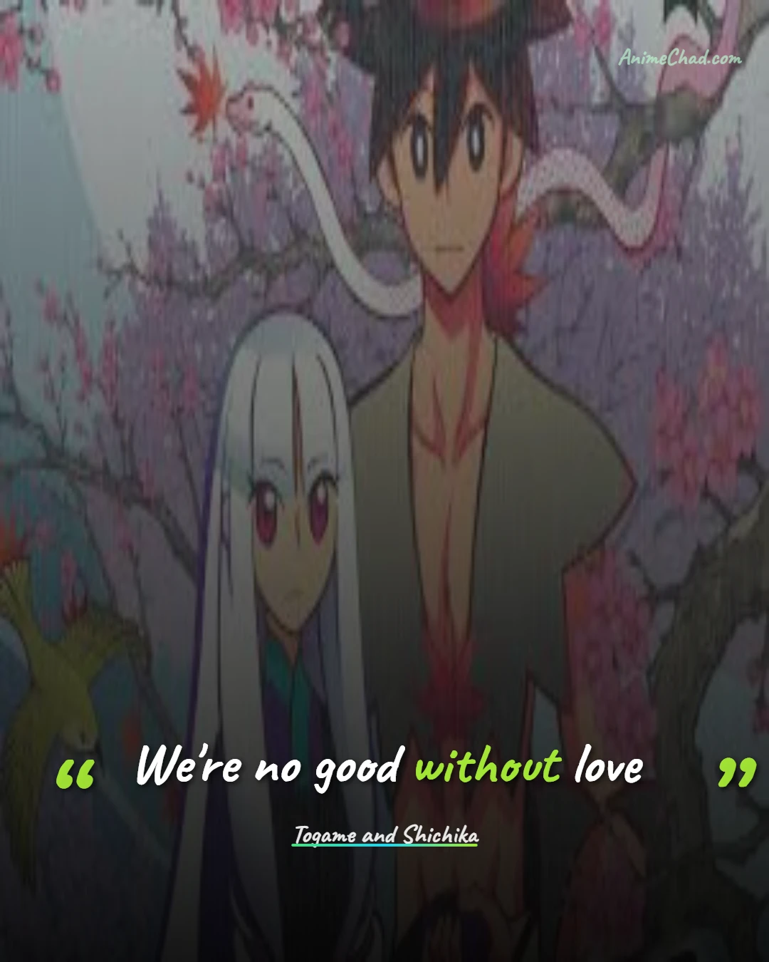 Togame And Shichika Quotes